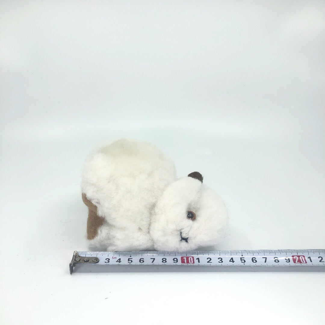ベビーアルパカの天然皮革 うさぎ ぬいぐるみ｜ペルー職人手仕事・一点