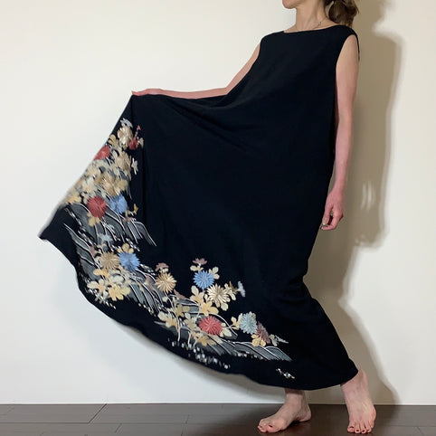 komomo 着物リメイク　フレアワンピース｜komomo（コモモ）