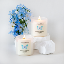 画像をギャラリービューアに読み込む, 【ウッド芯】第５チャクラキャンドル【THROAT】｜eight（エイト）
