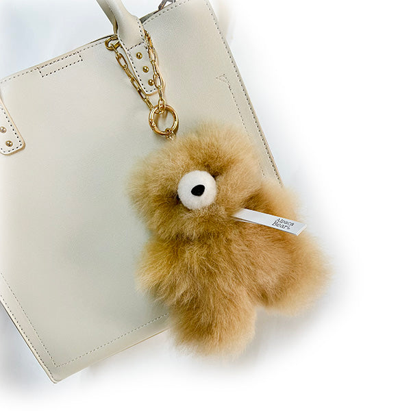 限定】 バッグチャーム アルパカベア テディベア ぬいぐるみ（Box付