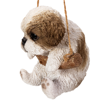 画像をギャラリービューアに読み込む, シーズー ぶら下がり オーナメント（スタンド付き）｜WooBia（ウービア）
