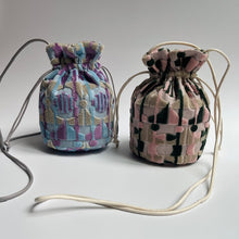 画像をギャラリービューアに読み込む, 【金華山織物】丸底巾着ミニショルダー幾何学｜coccole（コッコレ）｜coccole（コッコレ）
