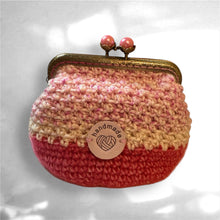 画像をギャラリービューアに読み込む, ピンクパールが可愛いがま口ポーチ｜M&#39;S  CROCHET（エムズクロシェット）
