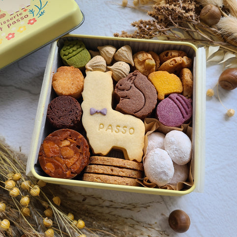 patisserie petit passo パッソくんのオータムクッキー缶｜patisserie petit passo（パティスリープティパッソ）