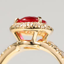 画像をギャラリービューアに読み込む, K18イエローゴールド 非加熱ピジョンブラッドルビー リング 1ct /s0541rpyg size12｜malvaceae（マルヴェセア）
