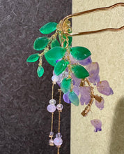 画像をギャラリービューアに読み込む, 透ける藤の花の簪｜ハピネスウェーブ
