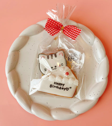 アイシングクッキーsonmuru ねこちゃんバースデークッキープレート｜アイシングクッキーsonmuru（アイシングクッキー　ソンムル）