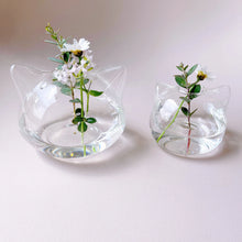 画像をギャラリービューアに読み込む, ネコの親子フラワーベース
