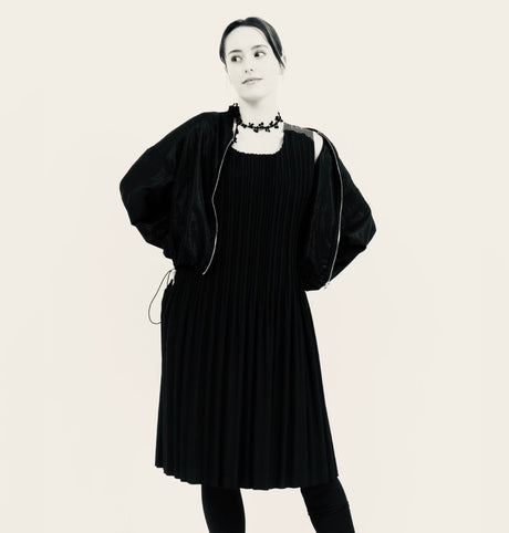 MONCOEUR T-Prati 5　ブラック × 肩配色　2Way  Pratique Dress｜MONCOEUR（モンクール）