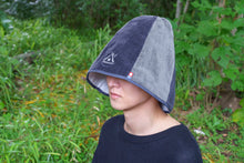 画像をギャラリービューアに読み込む, 今治タオル サウナハット【黒×グレー】
