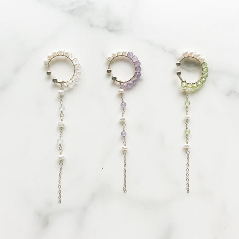 airy LONG CUFF CRYSTAL/AMETHYST/PERIDOT｜airy（エアリー）