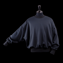 画像をギャラリービューアに読み込む, double knit crewneck [BLACK] [ONE size]｜tkio（トゥキオ）
