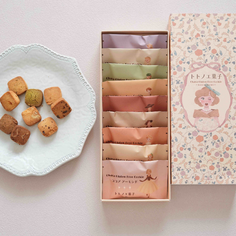 グルテンフリー国産発酵バタークッキー箱９袋入｜トトノエ菓子（トトノエガシ）