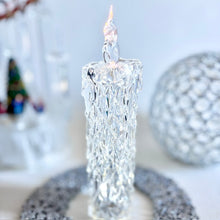 画像をギャラリービューアに読み込む, 雪降る森のホワイトクリスマスキャンドル〜LEDキャンドル・キャンドルリースセット（アーティフィシャルフラワー）｜bouquet de muguet（ブーケ　ドゥ　ミュゲ）
