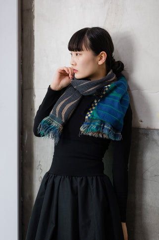 POLS -Breeze-　MOHIKAN WOOLストール　col: グレー｜POLS（ポルス）