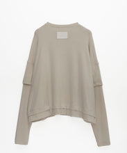 画像をギャラリービューアに読み込む, 【期間限定】カラーステッチ レイヤード ロングスリーブ Tシャツ｜Nora Lily（ノラリリー）
