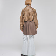 画像をギャラリービューアに読み込む, フェイクレザー テーラード コンビネーション ブルゾン｜Nora Lily elle（ノラリリーエル）
