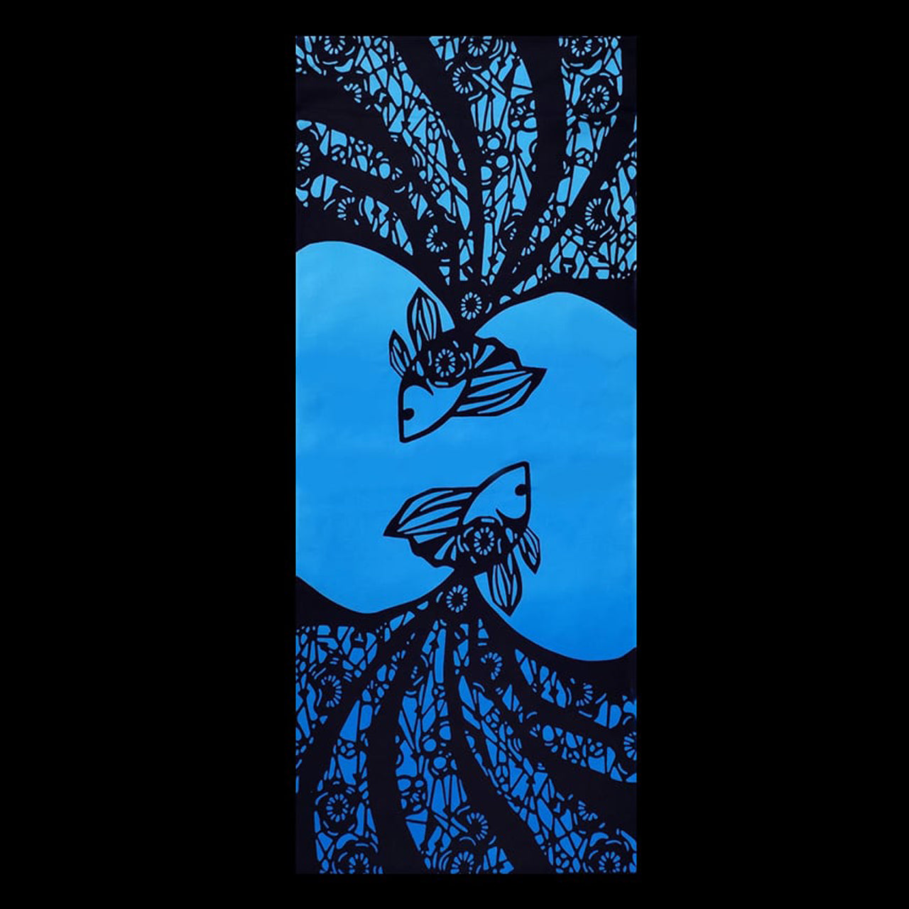 てぬぐい：つがい金魚変わり柄｜MANAKA（マナカ）