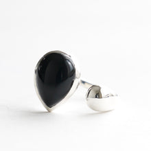 画像をギャラリービューアに読み込む, ペアシェイプ天然石のフォークリング｜poonys（プーニーズ）
