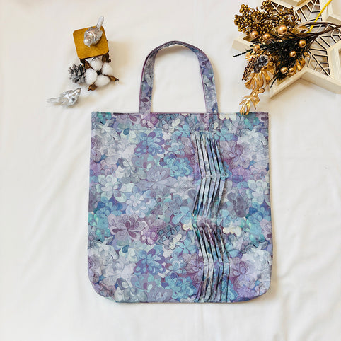 Nikomatch ウェーブタックトートバッグ（紫）｜Nikomatch（ニコマッチ）