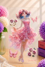 画像をギャラリービューアに読み込む, Floral Princess Hydrangea Melody Dress Up Collage Sticker｜nene_hope_heart（ネネホープハート）
