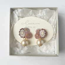 画像をギャラリービューアに読み込む, mitemite.刺繍ピアス.刺繍イヤリング｜cheese（チーズ）
