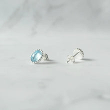 画像をギャラリービューアに読み込む, アクアマリン スタッドピアス（シルバー925）｜SMUK（スムーク）

