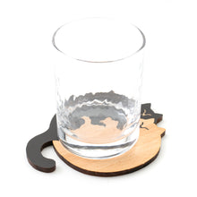 画像をギャラリービューアに読み込む, 猫雑貨・木製プレート＆コースター【ねこまみれ　添い寝】｜Ten＆O Art+Craft（テンアンドオー　アートクラフト）
