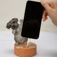 画像をギャラリービューアに読み込む, ミニチュアシュナウザー（立つ）スマホスタンド｜WooBia（ウービア）
