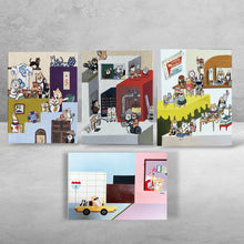 画像をギャラリービューアに読み込む, お部屋に小さなアートを。柴犬アートなポストカード【4枚セット】｜yoshie moriuchi ARTWORKS（ヨシエモリウチアートワークス）
