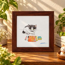 画像をギャラリービューアに読み込む, あいつからのお年玉がないにゃ｜猪猫（イノネコ）
