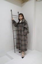 画像をギャラリービューアに読み込む, check mohair  coat｜Mistletoe（ミソルト）
