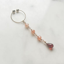 画像をギャラリービューアに読み込む, STONE LONG CUFF　GARNET/SAPPHIRE｜airy（エアリー）
