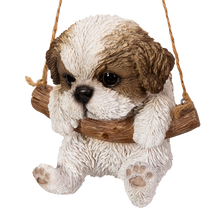 画像をギャラリービューアに読み込む, シーズー ぶら下がり オーナメント（スタンド付き）｜WooBia（ウービア）

