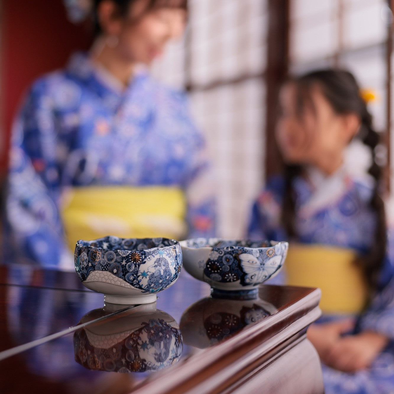 ユニセックス浴衣・帯 2点セット【夢見紋】坂川ひかりデザイン｜KUTANI