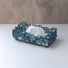 画像をギャラリービューアに読み込む, 靄 -MOYA- ティッシュケース つゆくさ（ネイビー）｜ame（アメ）
