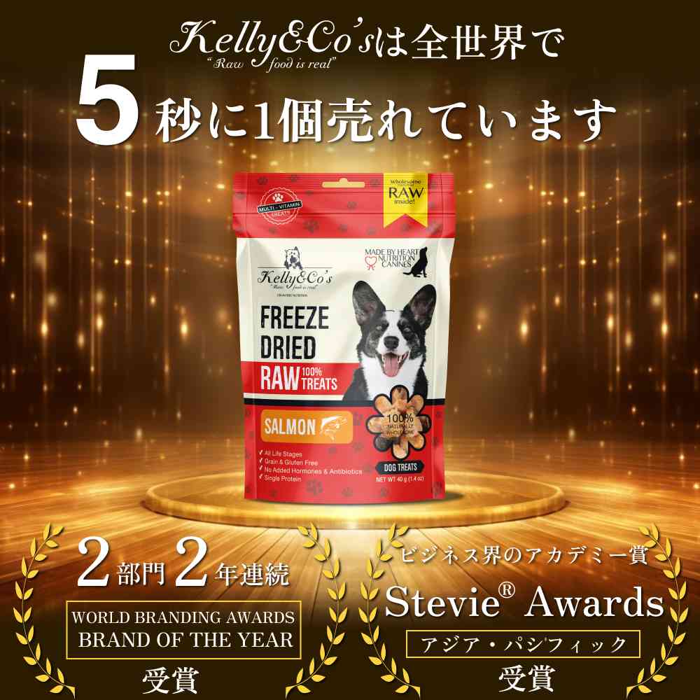犬用フリーズドライおやつ サーモン（サーモン100％）｜Kelly&Co's