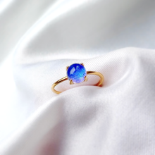 画像をギャラリービューアに読み込む, 色が変わる宝石リング　アジサイ石「夜明け」　ラウンド6mm　SV925｜atelier ShowKer（アトリエショーカー）
