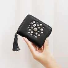 画像をギャラリービューアに読み込む, マルチスタッズ・ジャバラカードウォレット｜perche（ペルケ）
