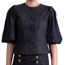 画像をギャラリービューアに読み込む, バルーンスリーブ デニムジャケット｜actrhea（アクトレイア）
