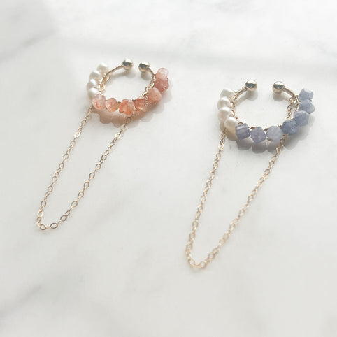 airy 2WAY CHAIN CUFF　TANZANITE/SUNSTONE｜airy（エアリー）