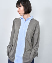 画像をギャラリービューアに読み込む, 【期間限定】ストライプ &amp; カットソー コンビネーション シャツ｜Nora Lily（ノラリリー）
