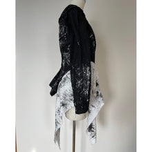 画像をギャラリービューアに読み込む, Patchwork shirt paint black - パッチワークシャツ　ペイント黒｜Merci DIEU（メルシーデュー）
