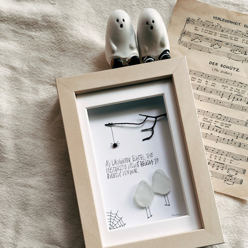 umihana 不思議な夜の始まり【シーグラスハロウィンアート】｜umihana（ウミハナ）