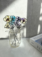 画像をギャラリービューアに読み込む, カラフルパンジー｜wire art Niko（ワイヤーアートニコ）
