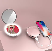 画像をギャラリービューアに読み込む, EXELUX モバイルバッテリー＆LEDライト付コンパクトミラー｜メテックス
