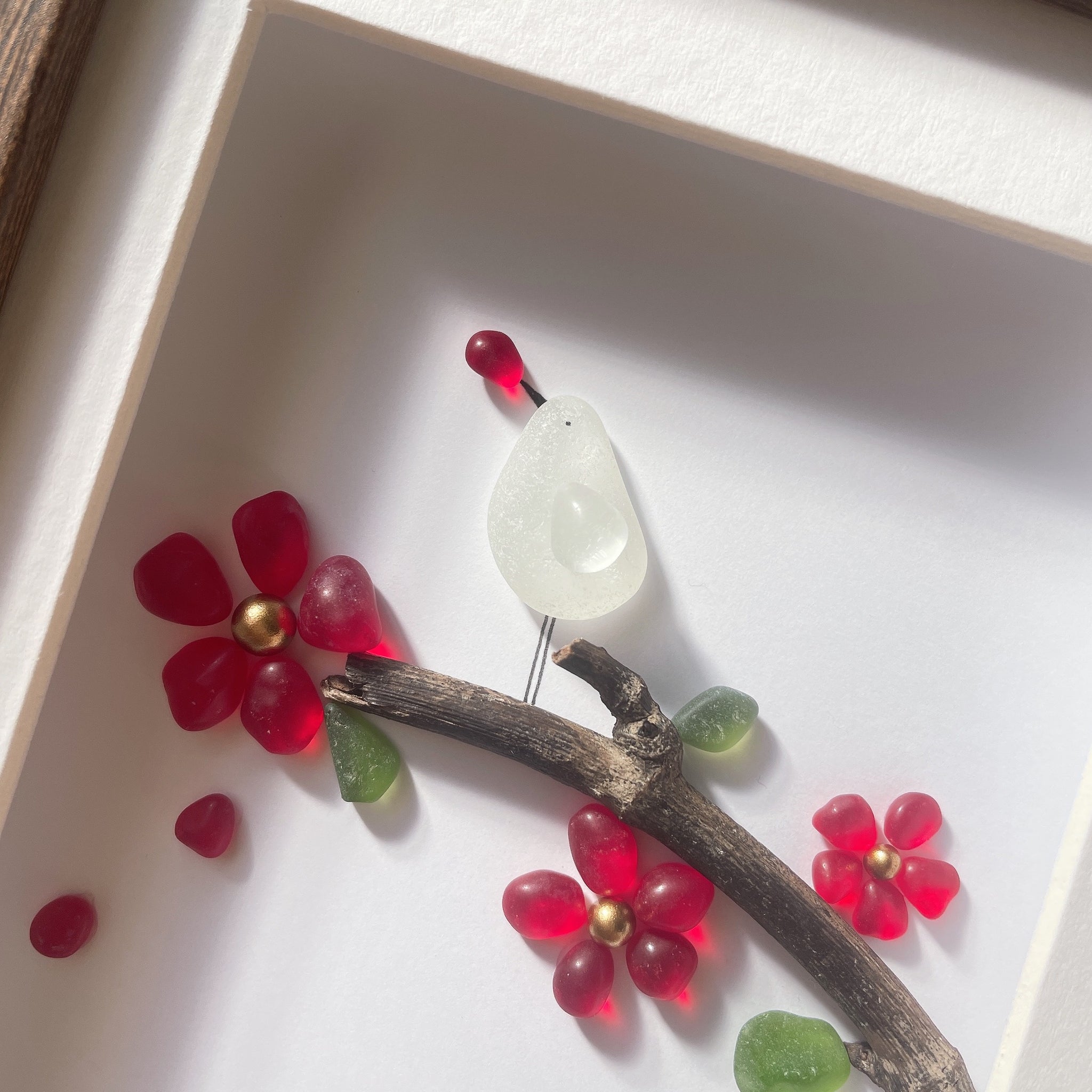 心暖かな一年になりますように【シーグラスお正月アート】｜umihana