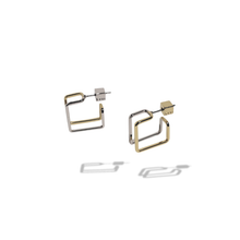 画像をギャラリービューアに読み込む, Framed Square Piercing – Contrast Edition｜Lyvi（ライヴィ）
