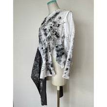 画像をギャラリービューアに読み込む, Patchwork shirt paint white - パッチワークシャツ　ペイント白｜Merci DIEU（メルシーデュー）
