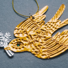 画像をギャラリービューアに読み込む, Metal Embossed Ornament - Sparrow -｜SZIAOREO ARTWORKS（シアオレオアートワークス）
